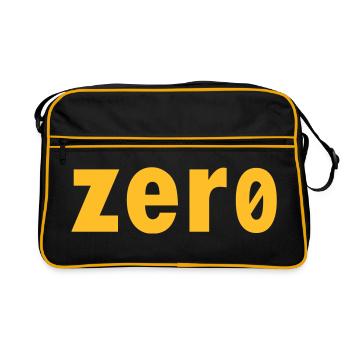 zero zero nobody from zero to hero - Retro Bag - black/gold - Front