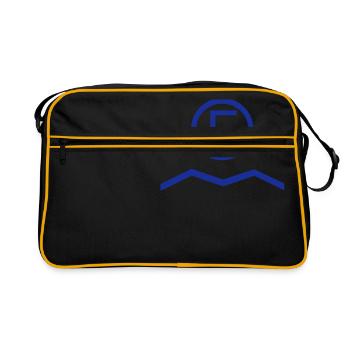 IF boat nautical emblems, - Retro Bag - black/gold - Front