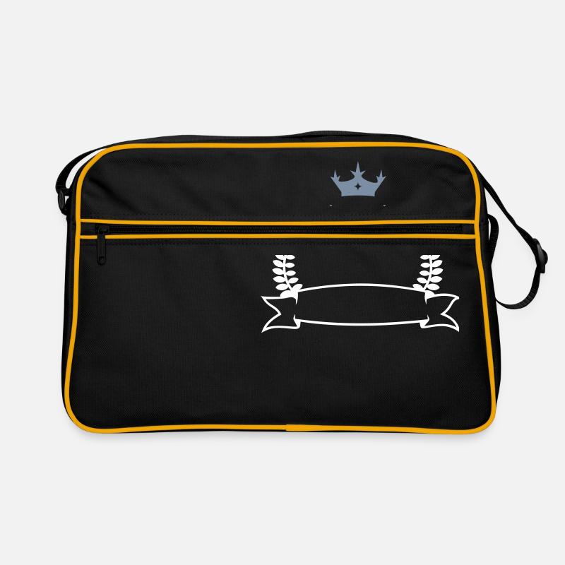 Couronne de laurier avec la bannière et la Sac Retro