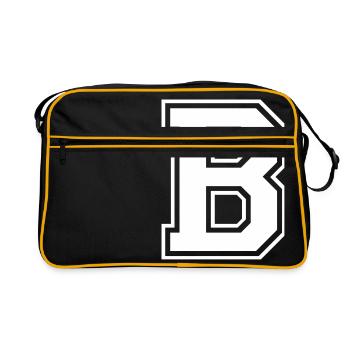 b - Retro Bag - black/gold - Front