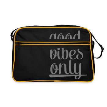 Good Vibes Only - Sac Retro - noir/or - Devant