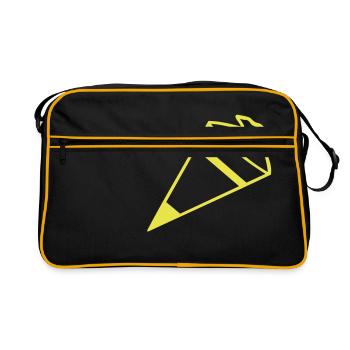 pain de sucre cornet - Sac Retro - noir/or - Devant