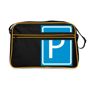P Parking Parking Parking Parking 2c - Retro Bag - black/gold - Front