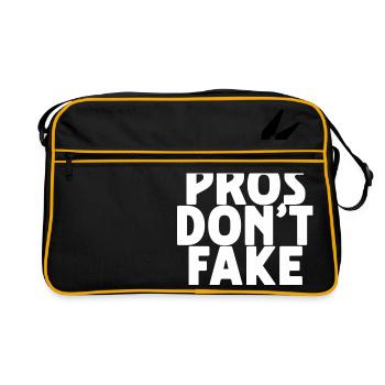 PROS DON'T FAKE - Sac Retro - noir/or - Devant