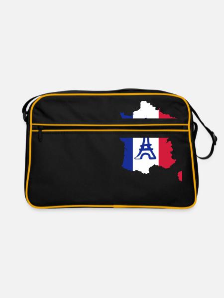 France - Sac Retro - noir/or - Devant