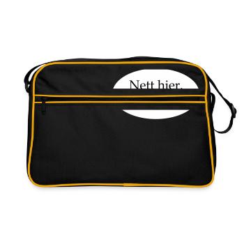 Joli modèle vierge ici - Sac Retro - noir/or - Devant