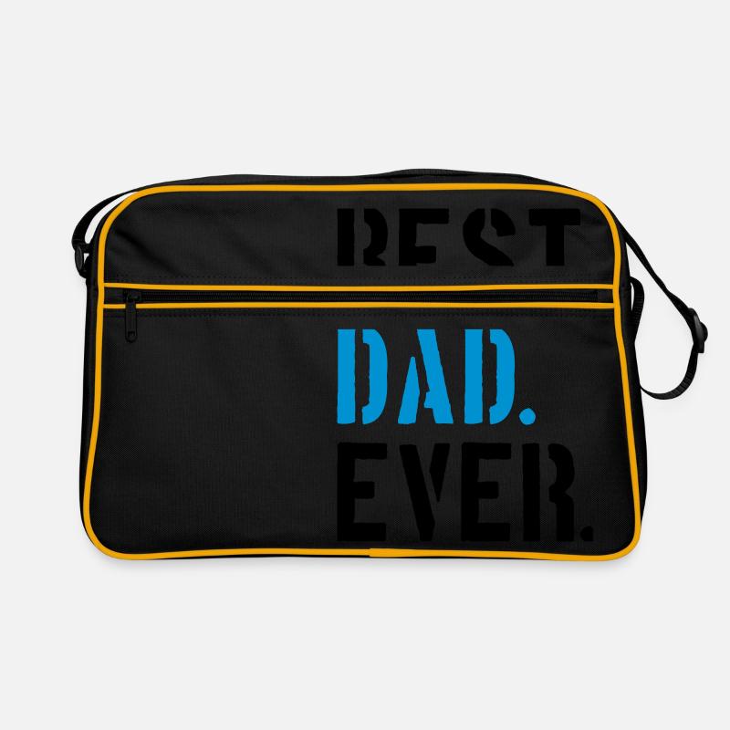 text dad best ever love dad best world father's day Retro Bag