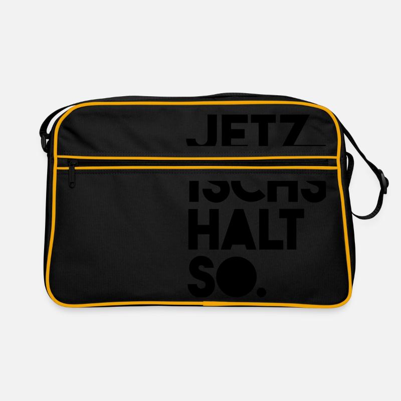 Jetz ischs halt so Retro Tasche