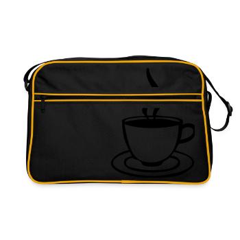 coffee cup - Retro Bag - black/gold - Front