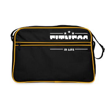 fitness is life 1 - Sac Retro - noir/or - Devant