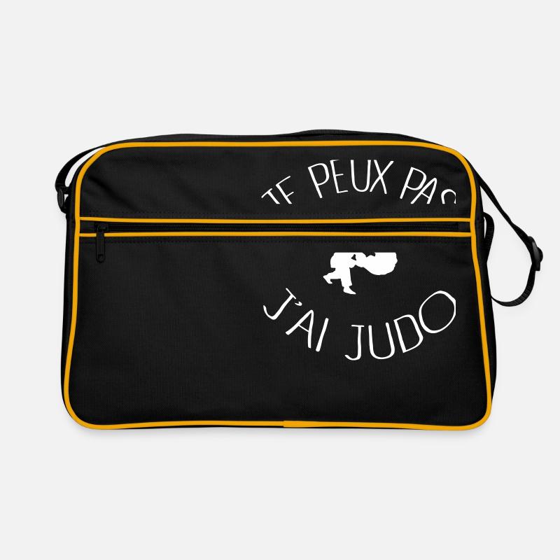Je peux pas j'ai Judo - Sac Retro - noir/or