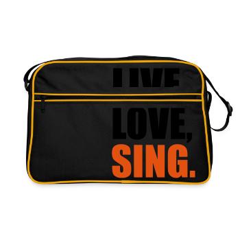 sing - Retro Bag - black/gold - Front