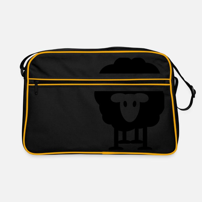 thick black sheep Shepherd Wool Heidschnucken - Retro Bag - black/gold