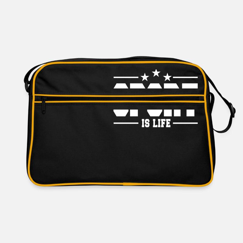 sport is life 1 - Sac Retro - noir/or