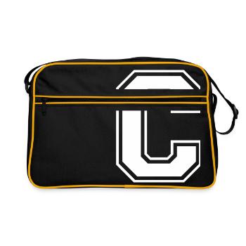 c - Retro Bag - black/gold - Front