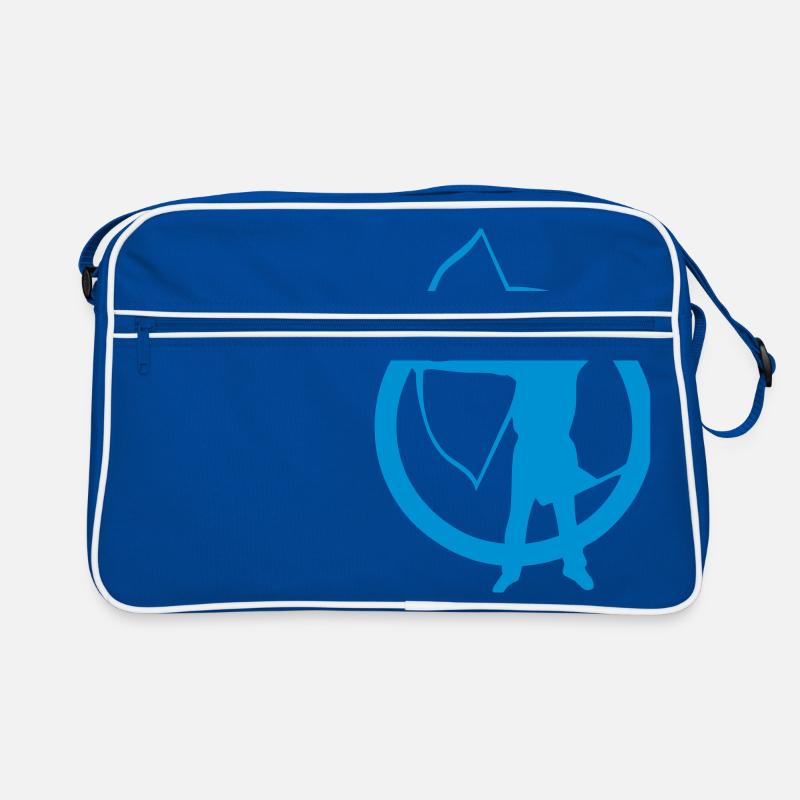 Bogenschießen Bogenschießen Logo Bogenschütze 9 Retro Tasche