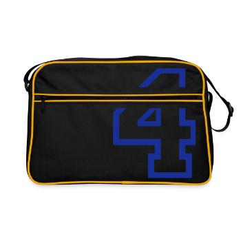 LE NUMÉRO 4-4 - Sac Retro - noir/or - Devant
