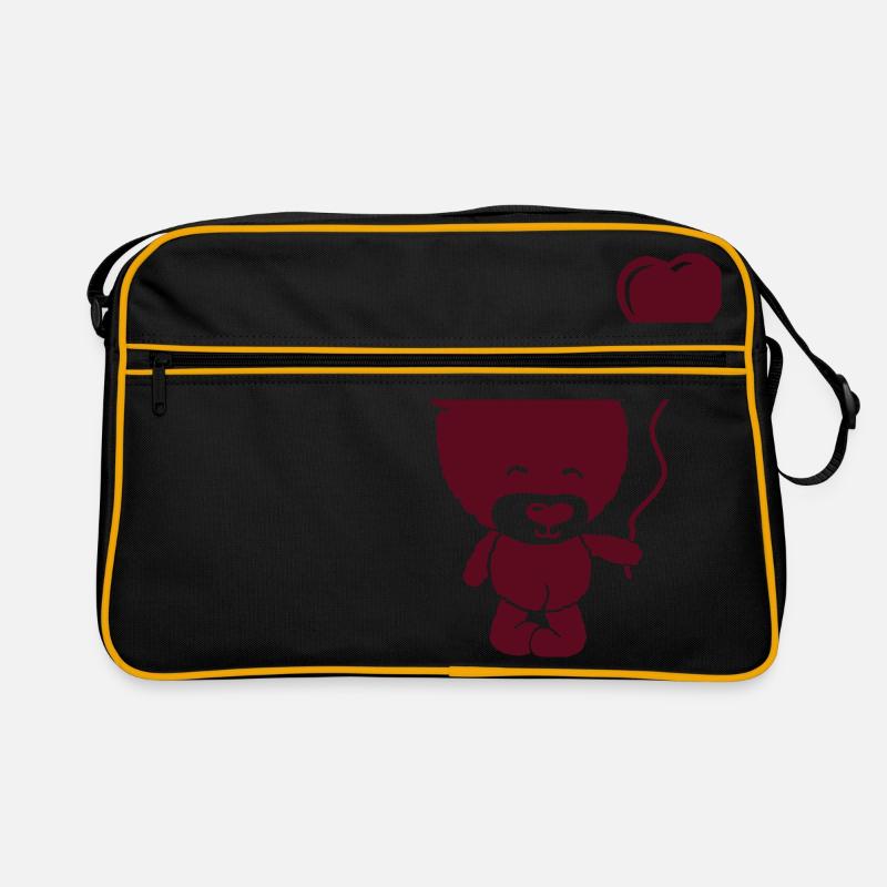 cute bear boy Retro Bag