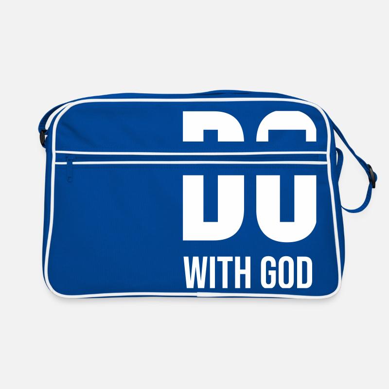 Faites-le avec Dieu - cadeau chrétien cool Sac Retro