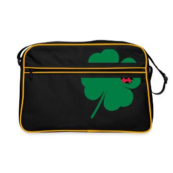 clover leaf - Retro Bag - black/gold - Front