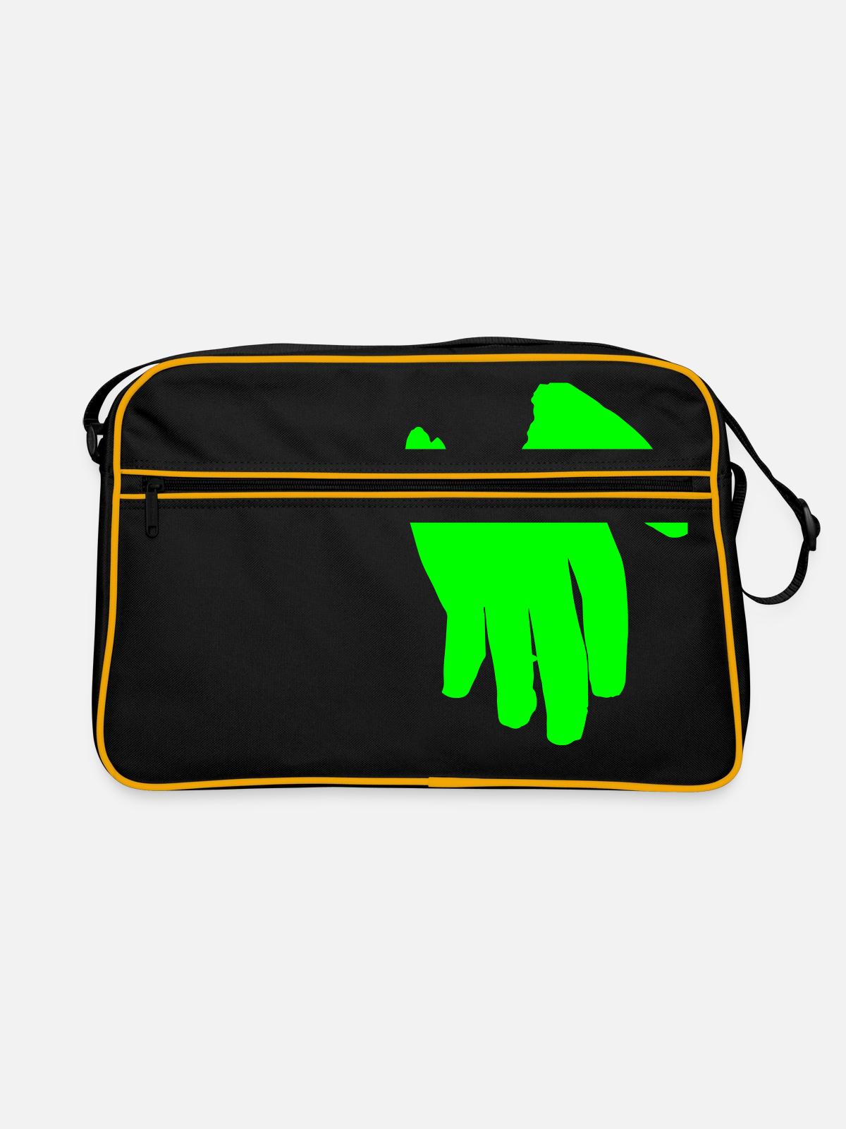 The Black Hand - Retro Bag - black/gold - Front