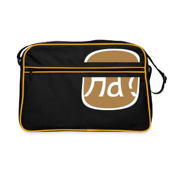 Write a review What? Huh? - Retro Bag - black/gold - Front