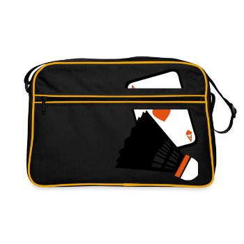 ace card shuttlecock badminton - Retro Bag - black/gold - Front