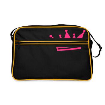 Crown (super cheap) - Retro Bag - black/gold - Front