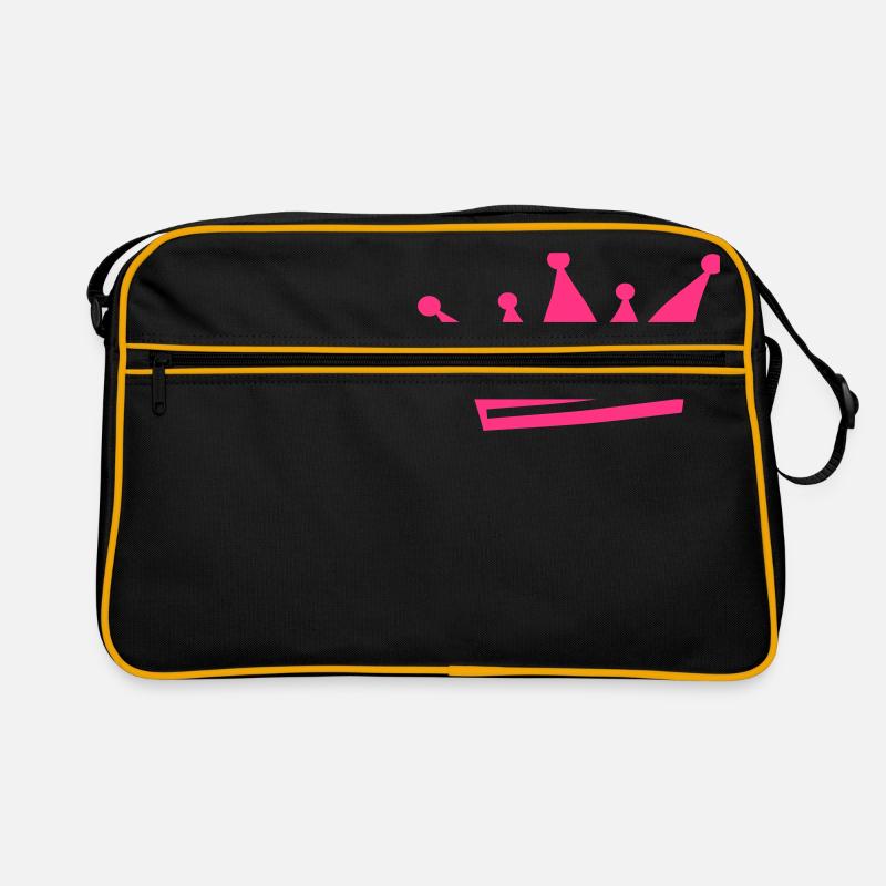 Krone, Prinz, Prinzessin Retro Tasche