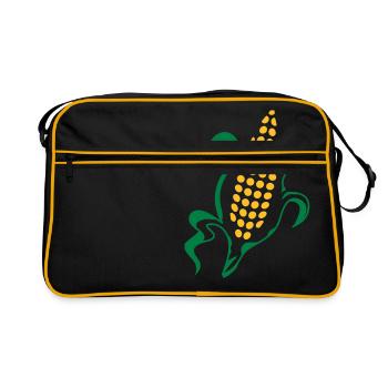 husked corn on the cob - Retro Bag - black/gold - Front