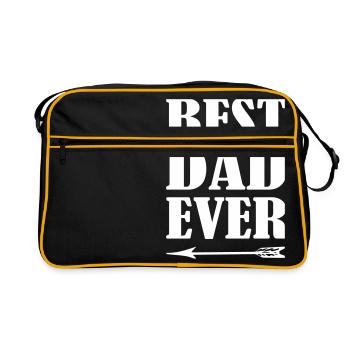 Best Dad Ever - Retro Bag - black/gold - Front