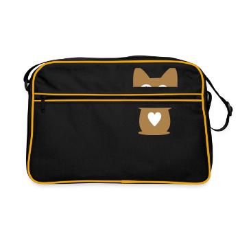 chat - Sac Retro - noir/or - Devant