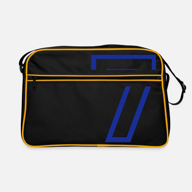 DIE NUMMER SIEBEN, 7 Jahre - Retro Tasche - Schwarz/Gold