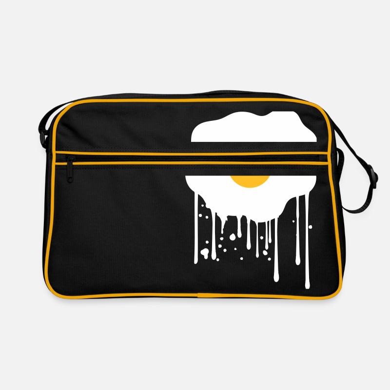 spray tropfen graffiti stempel spiegelei essen lec Retro Tasche