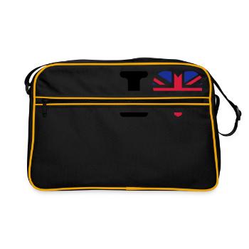 I love UK - Retro Bag - black/gold - Front