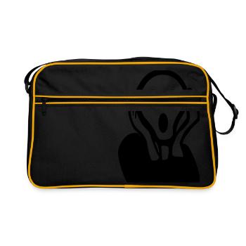 Scream Panic, (super cheap!) - Retro Bag - black/gold - Front
