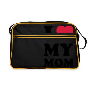 I LOVE MY MOM - Sac Retro - noir/or - Devant