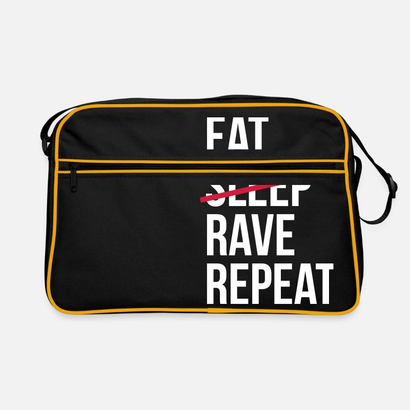 Eat Rave Repeat Retro Tasche