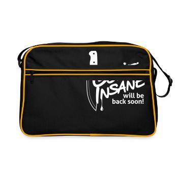 Gone Insane reviendra bientôt! - Sac Retro - noir/or - Devant