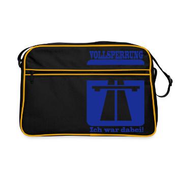 Full blocking A40 - I was there 1F - Retro Bag - black/gold - Front