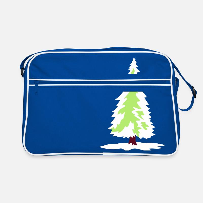 blanc arbre de noël arbre de noël noël nikolaus wi Sac Retro