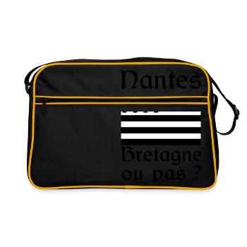 Nantes Bretagne ? - Sac Retro - noir/or - Devant