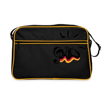 clef et micro / clef 'n mic (3c) - Sac Retro - noir/or - Devant