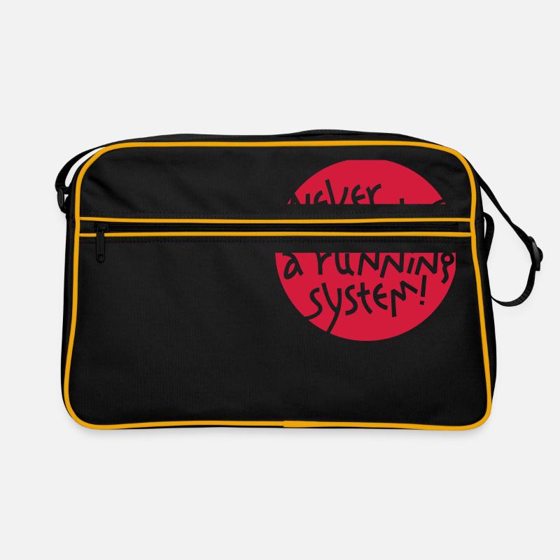 NEVER CHANGE A RUNNING SYSTEM Retro Bag