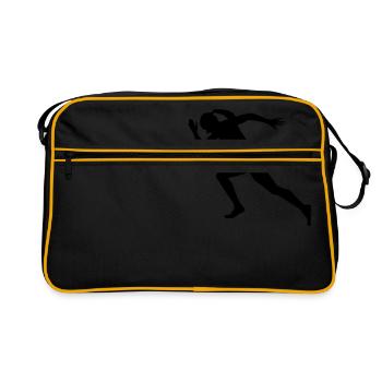sprinter, runner, running - Retro Bag - black/gold - Front