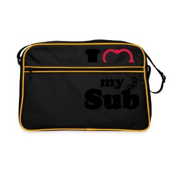 I Love my Sub - Retro Bag - black/gold - Front