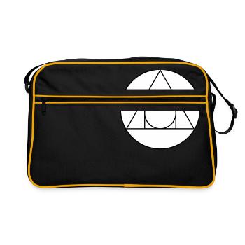 Zeichen der Alchemie - Retro Tasche - Schwarz/Gold - Vorne