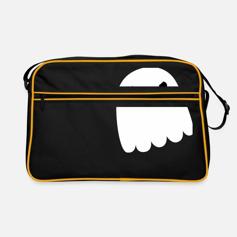 Very unhappy ghost (angry Ghost) Retro Bag