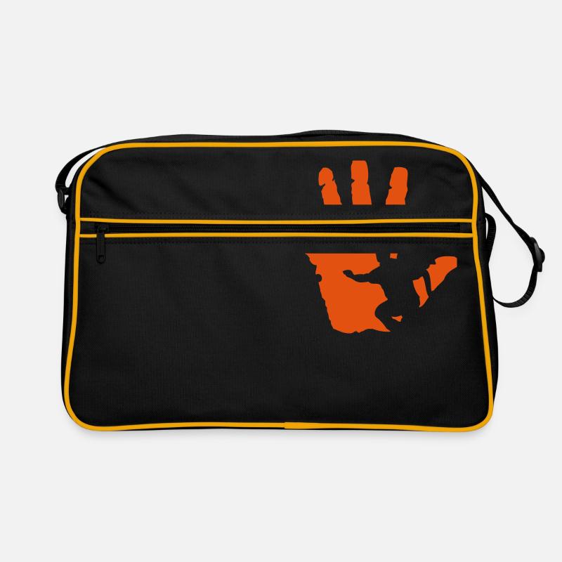 main petanque boule - Sac Retro - noir/or