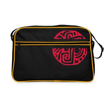 Aztec Circle 1 - Retro Bag - black/gold - Front
